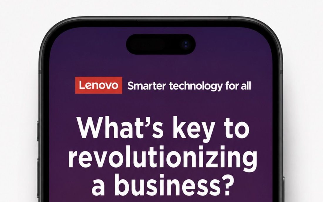 Lenovo conversational B2B ad