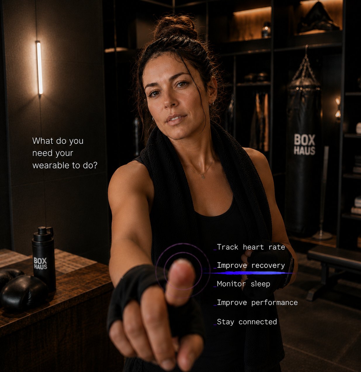 Vyde conversational wearable ad — choosing what your wearable should do
